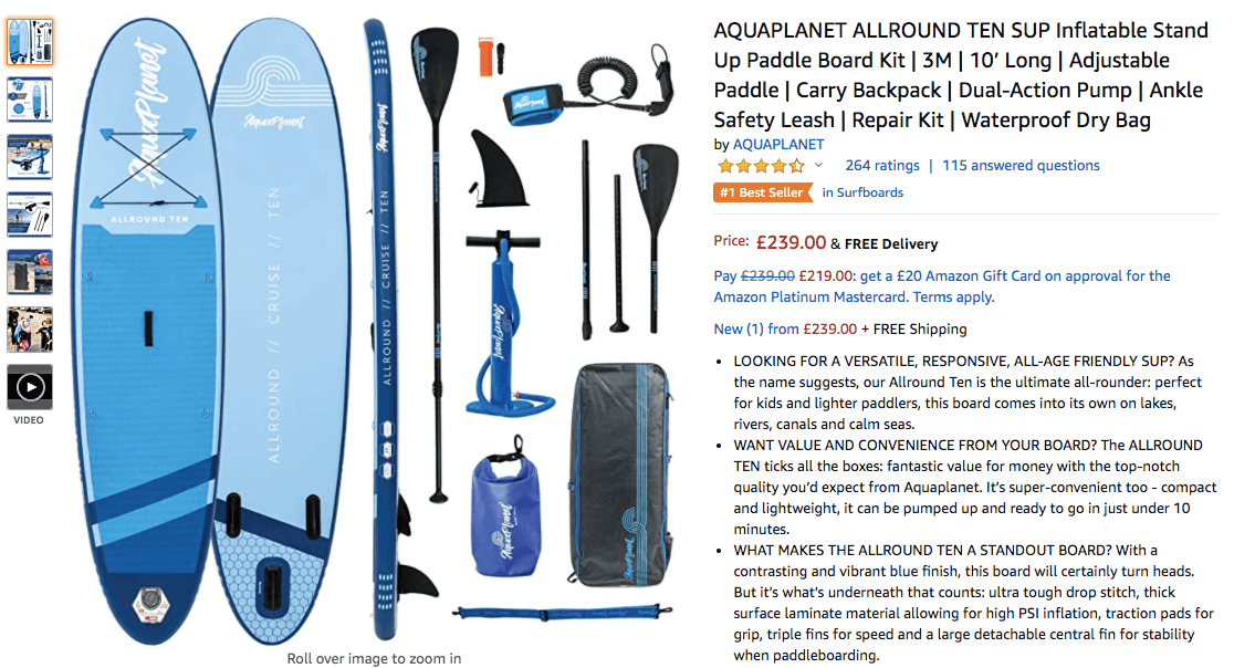 buying a paddle board