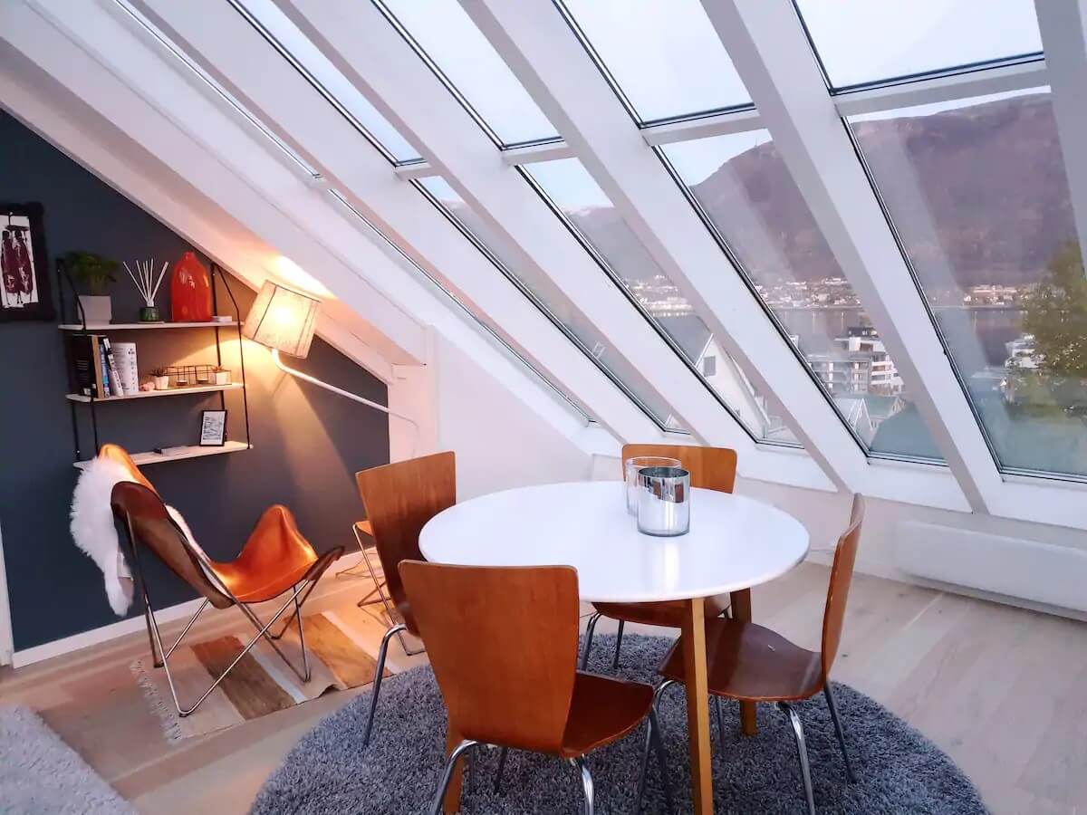 Glass roof holiday apartment in Tromso