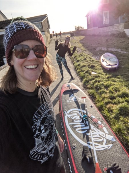 Paddling in winter