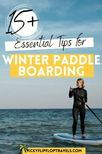 winter paddleboarding