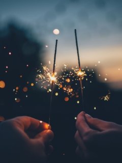 sparklers at festivals