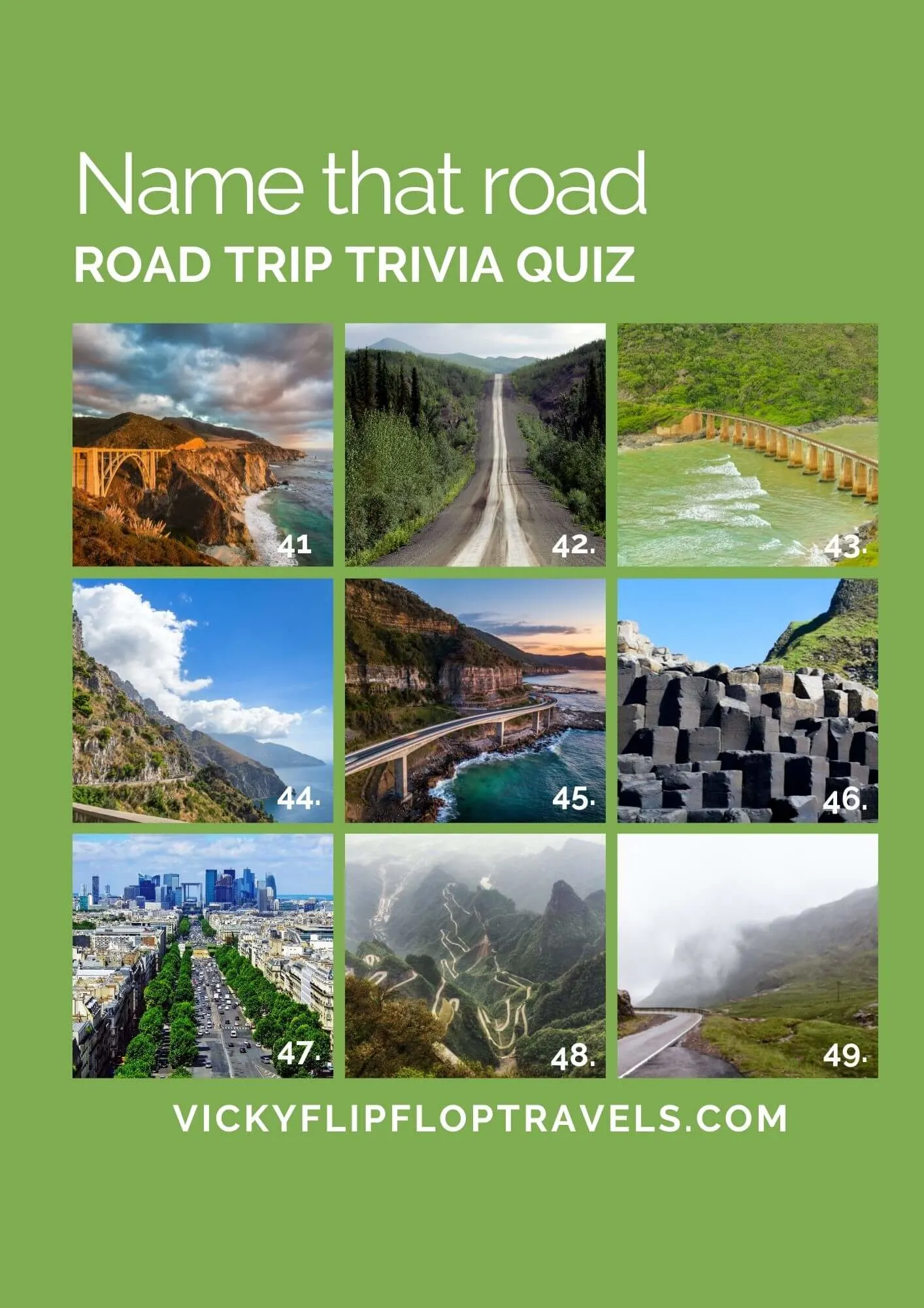 Quizz for road trip