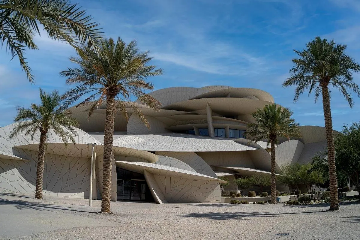 exterior of  Qatar National Museum