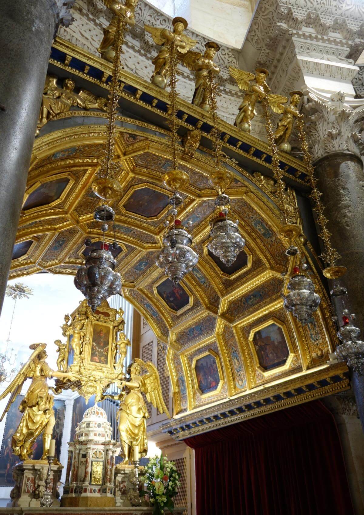 inside St Domnius Cathedral in Split, Croatia