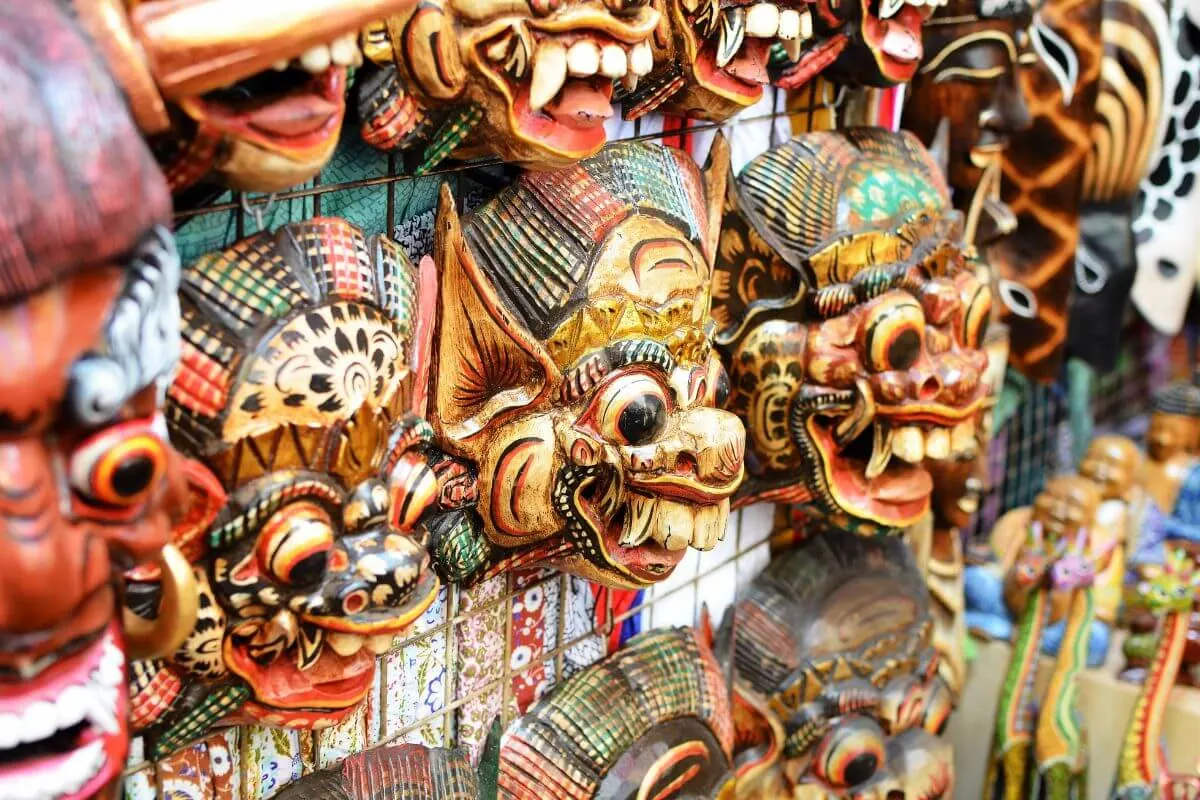 Bali mask souvenirs