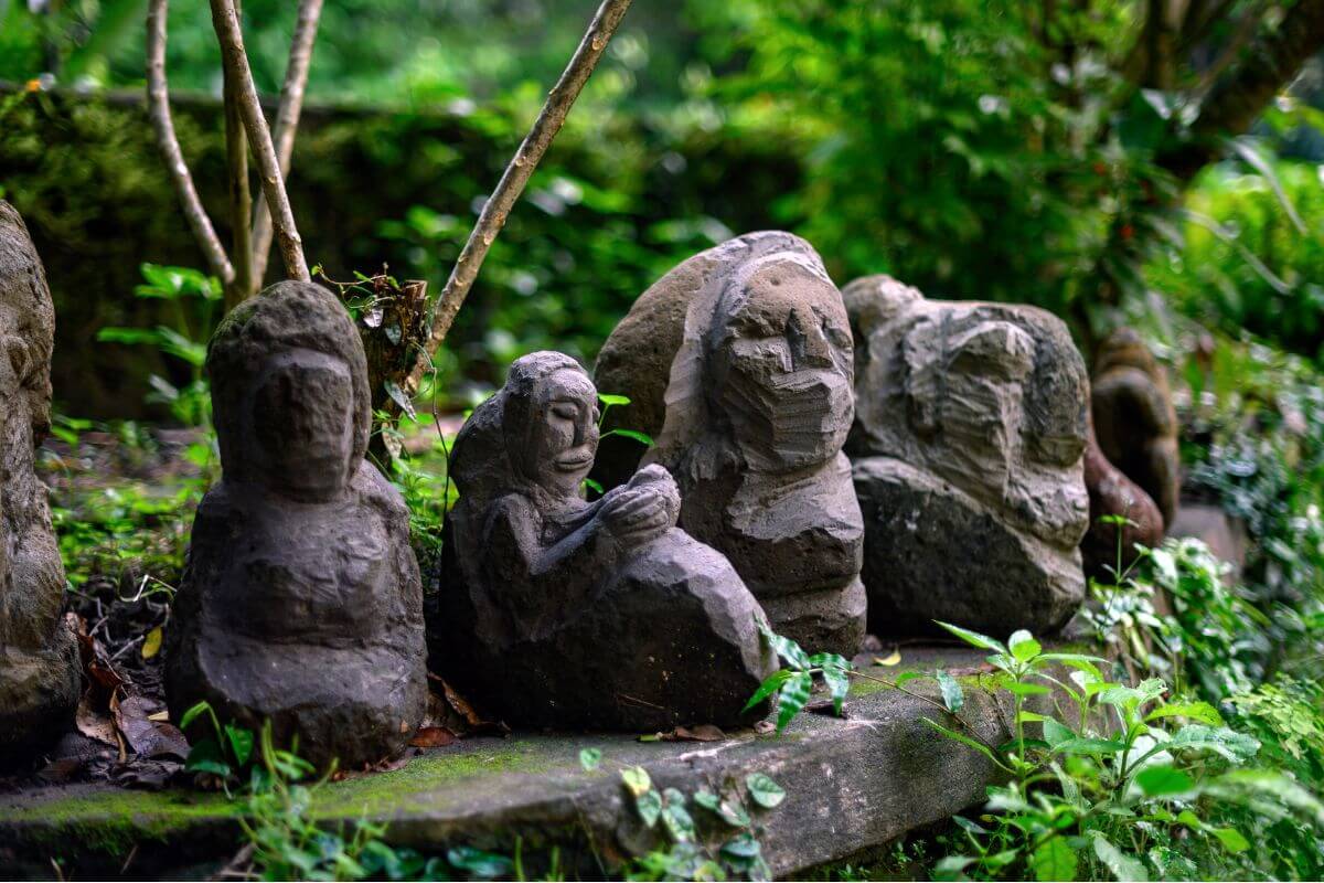 Bali stone sculpture souvenirs