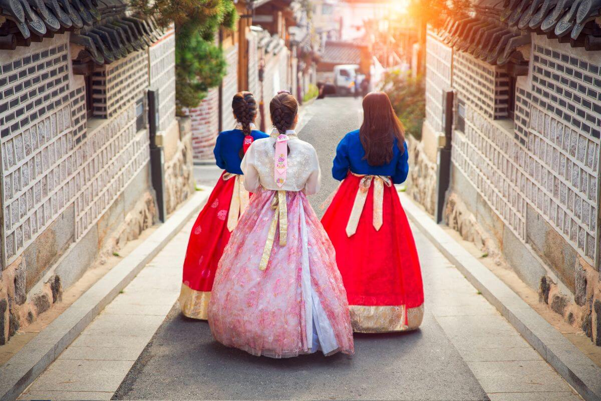 Traditional hanbok souvenirs from South Korea