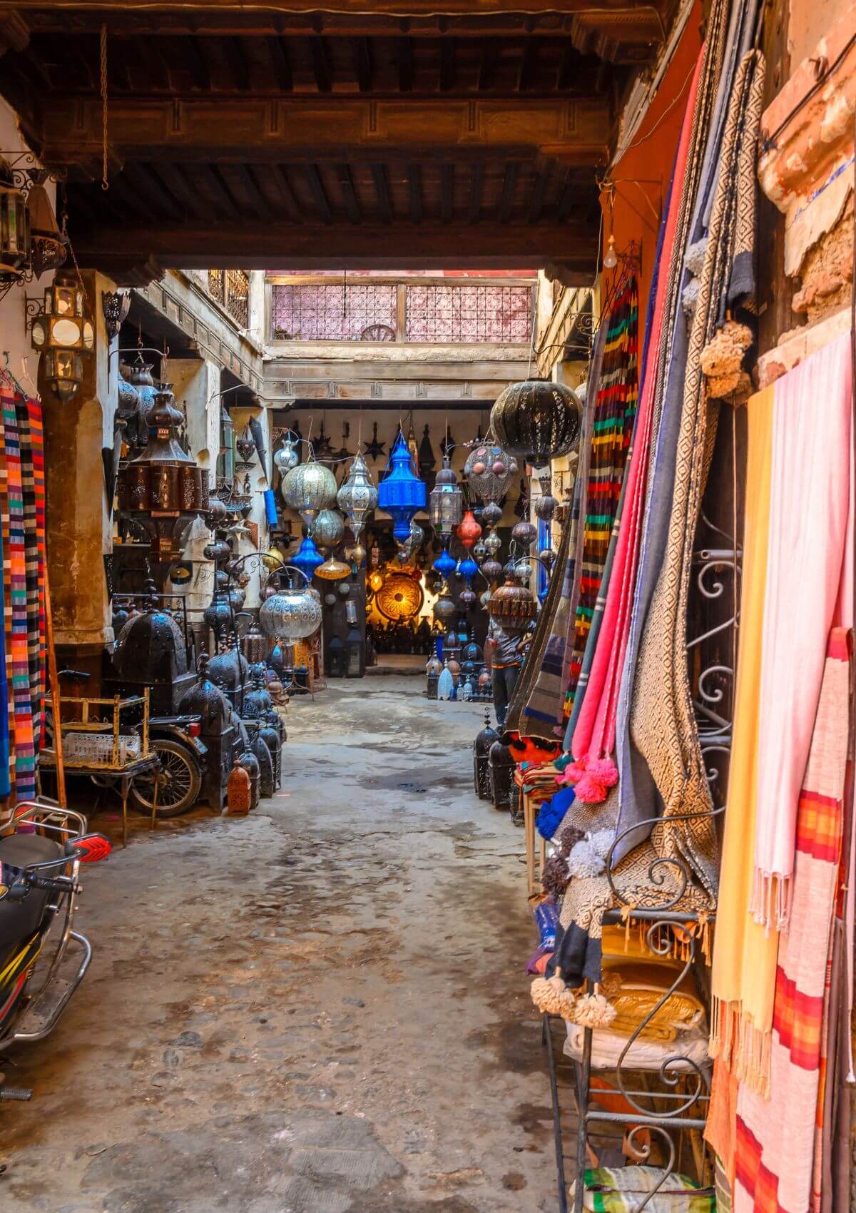 Shopping for souvenirs in Morocco
