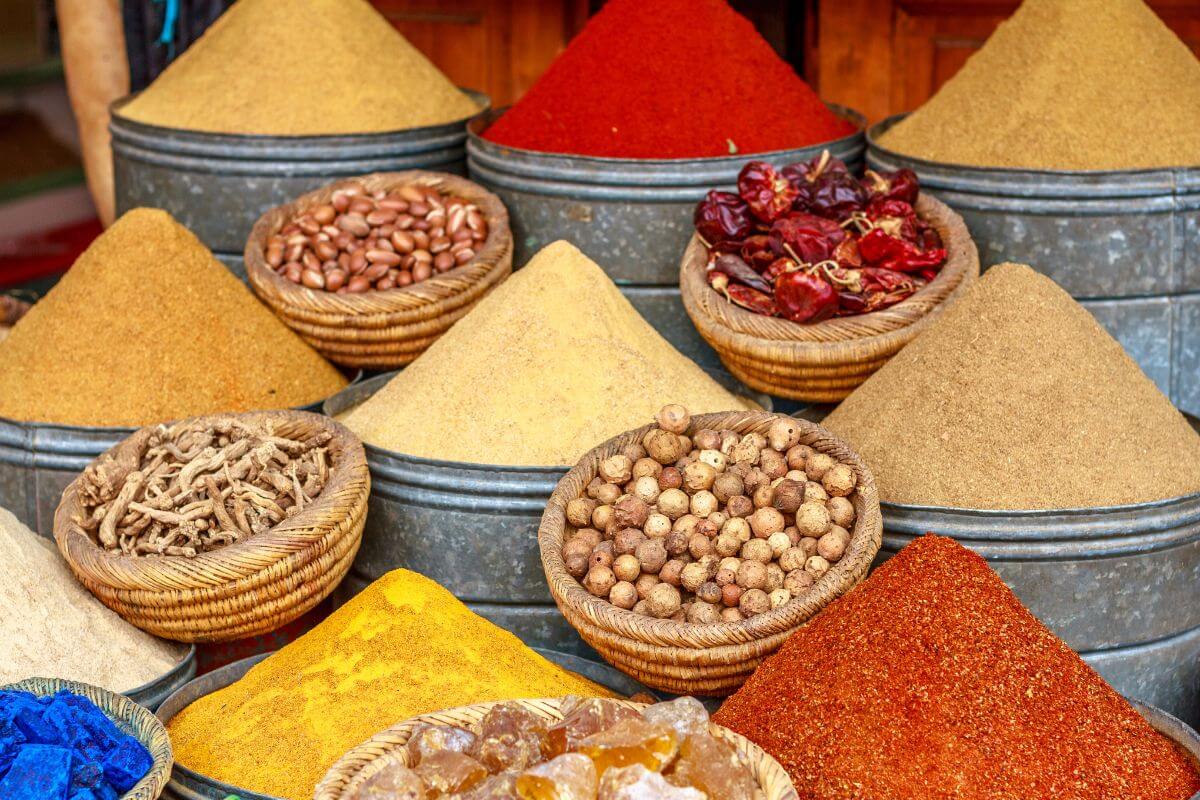 Spices and souvenirs from Morocco