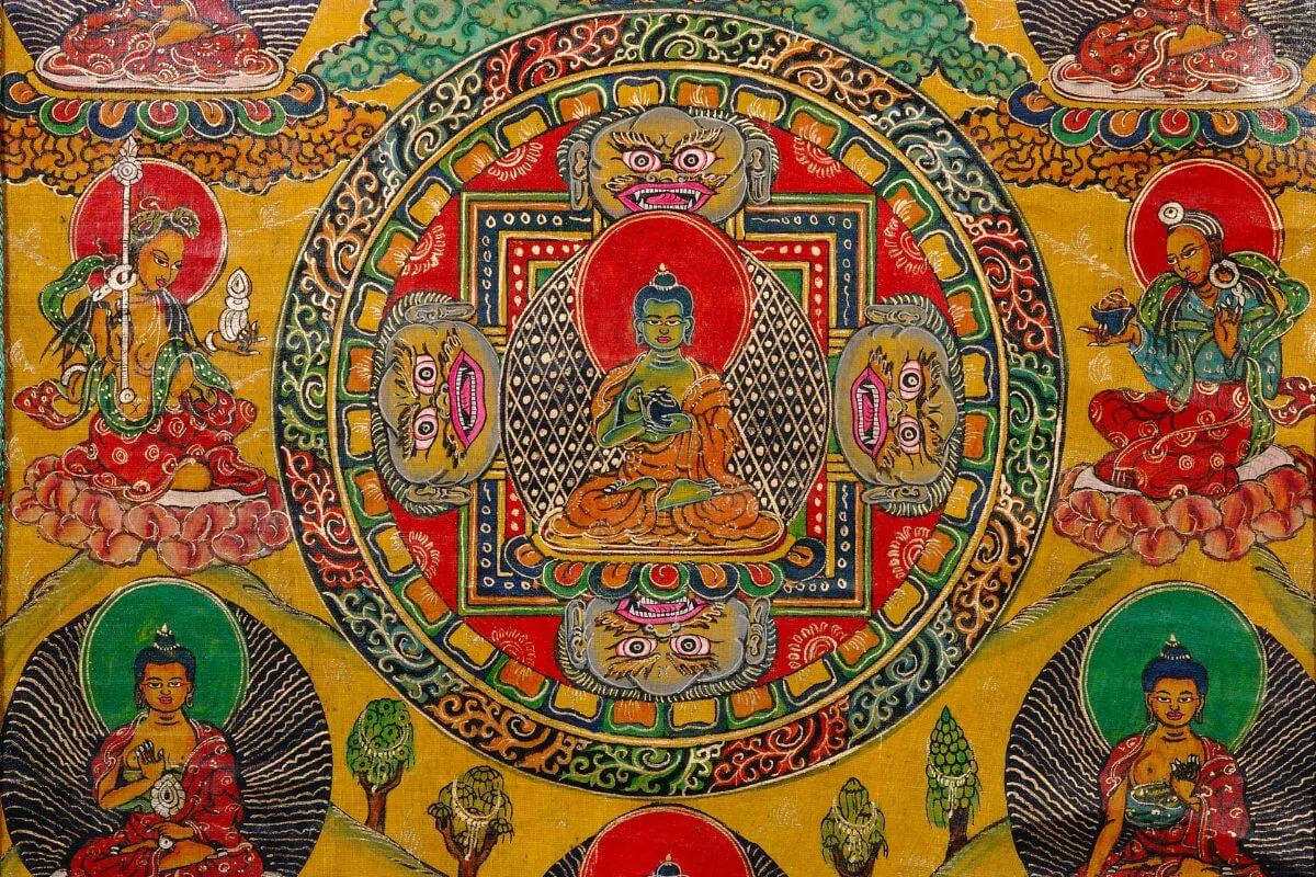 Nepal thangka souvenirs