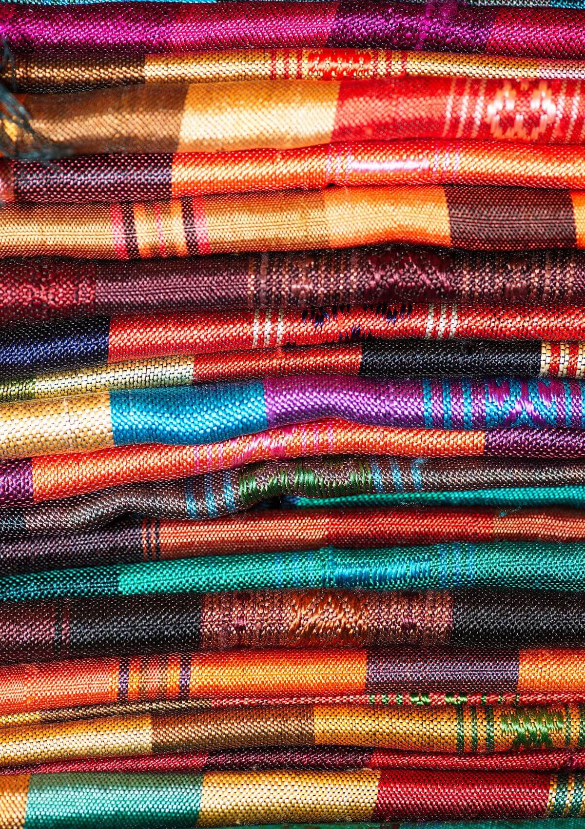 Thai silk is a fantastic souvenir from Thailand