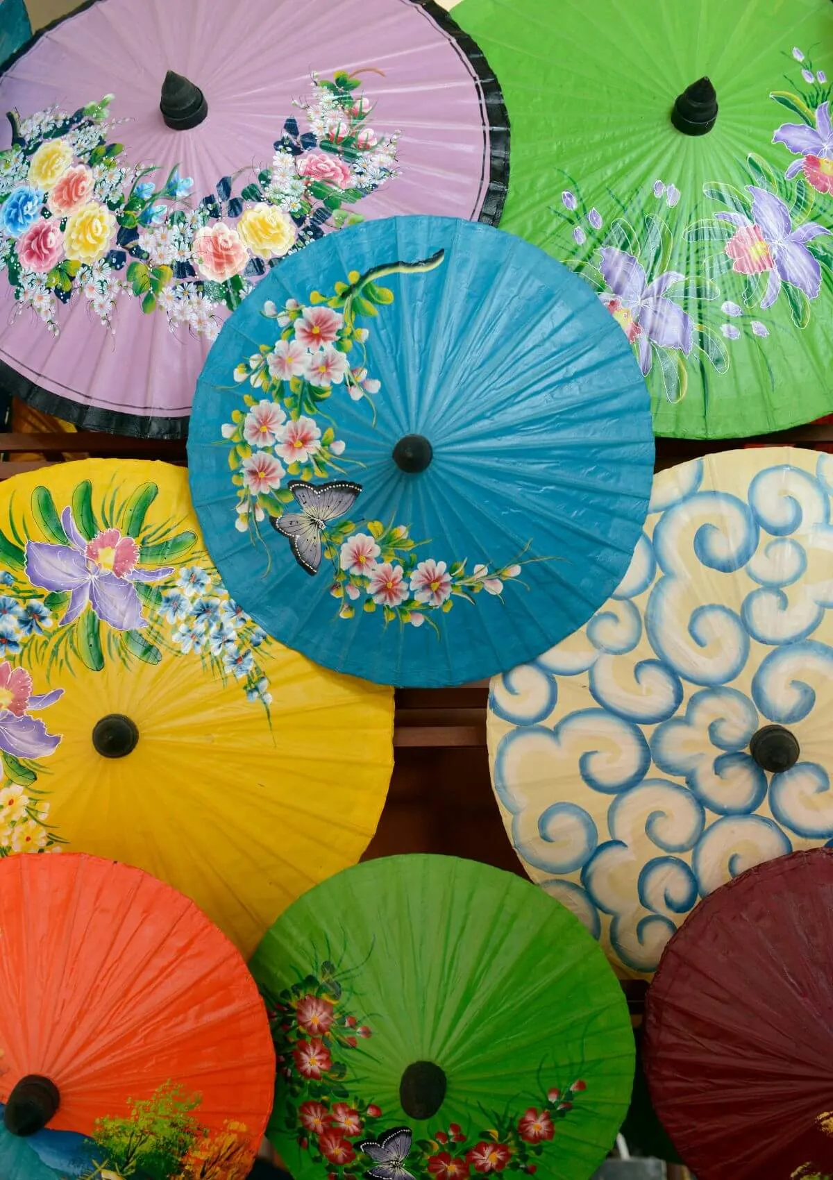 Traditional umbrellas make for practical souvenirs from Thailand