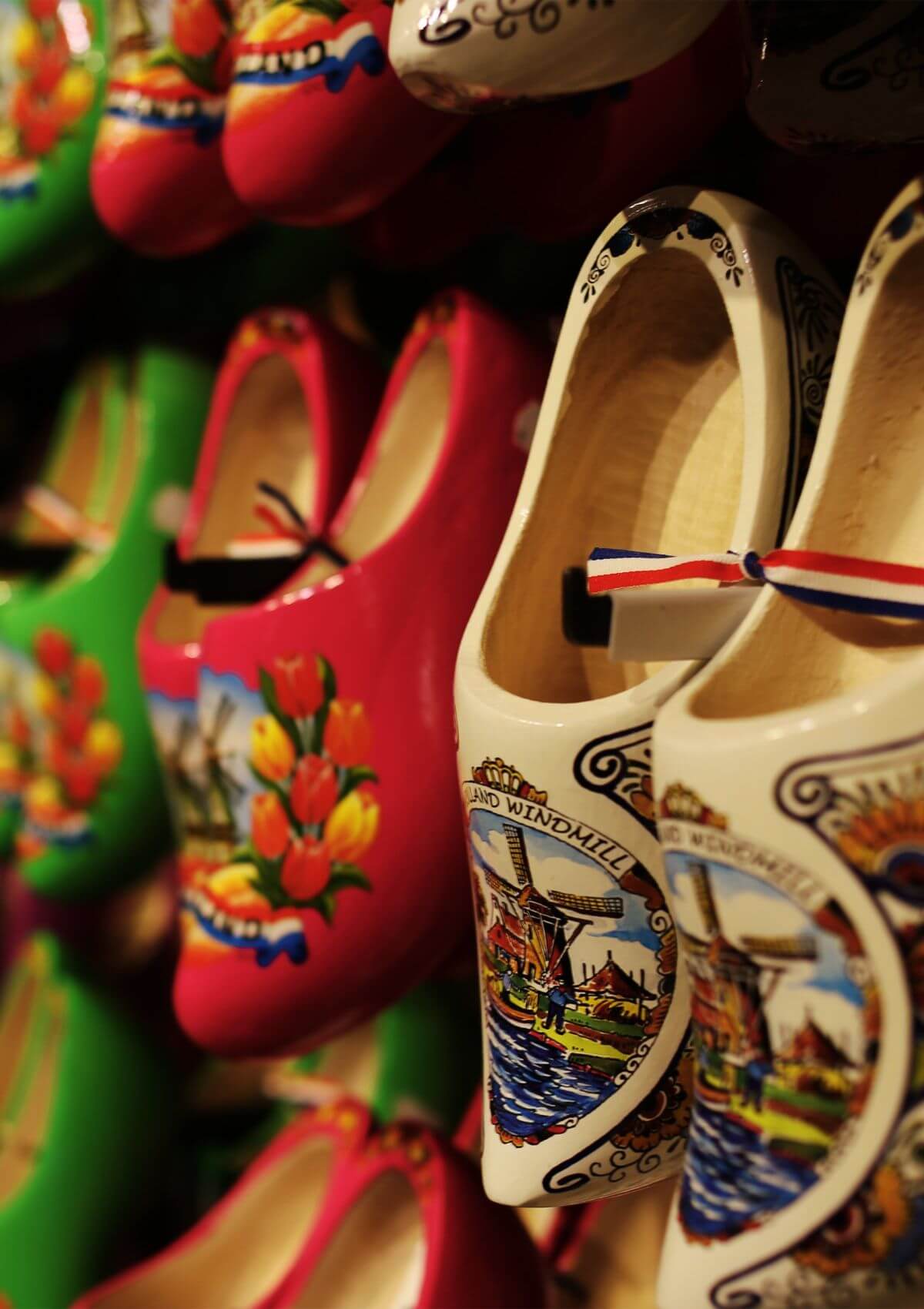 Wooden clogs are authentic souvenirs from Amsterdam