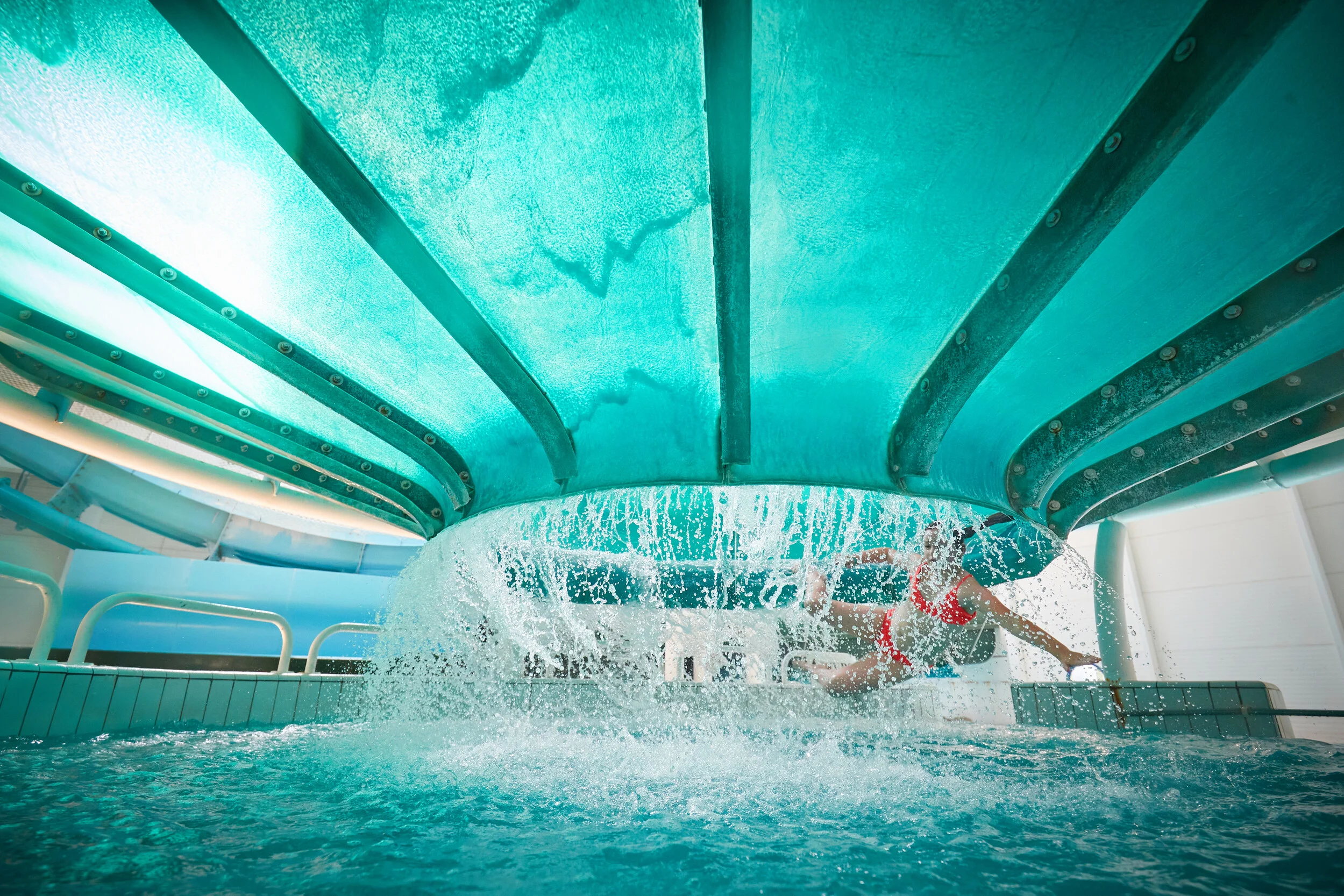 Butlin's facilities include a splash park and swimming pools
