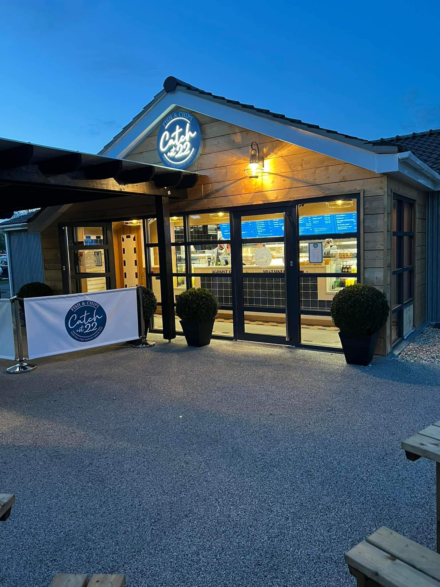 Catch 22 fish and chips shop is one of the facilities at Tattershall Lakes