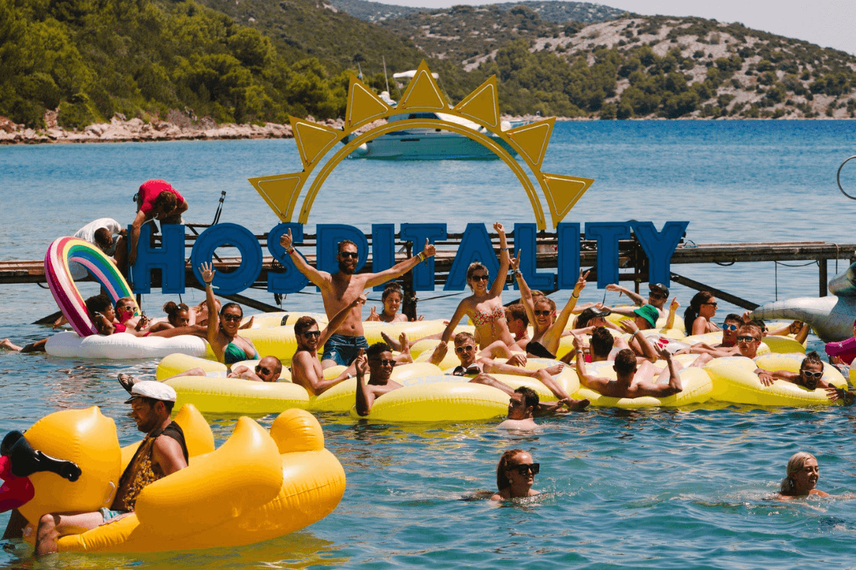 Hospitality on the Beach - one of the drum and bass music festivals in Croatia