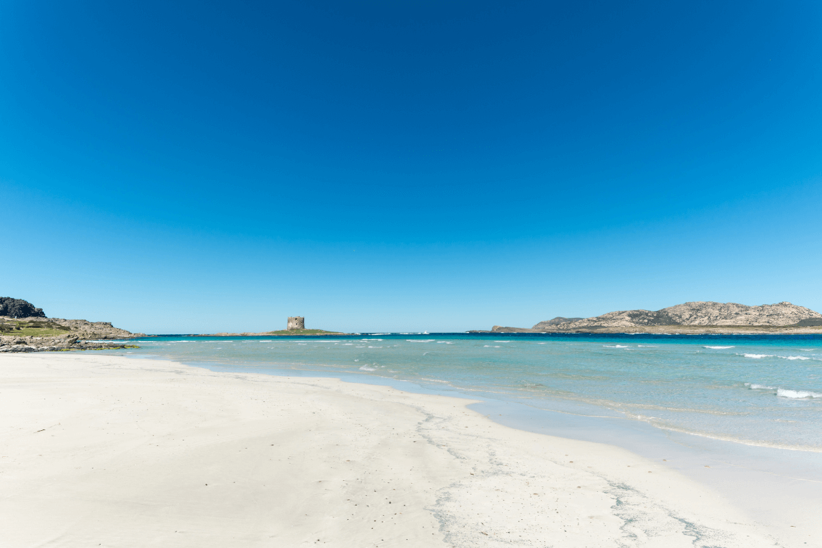 La Pelosa Beach in Sardinia is one of the most beautiful beaches on the island