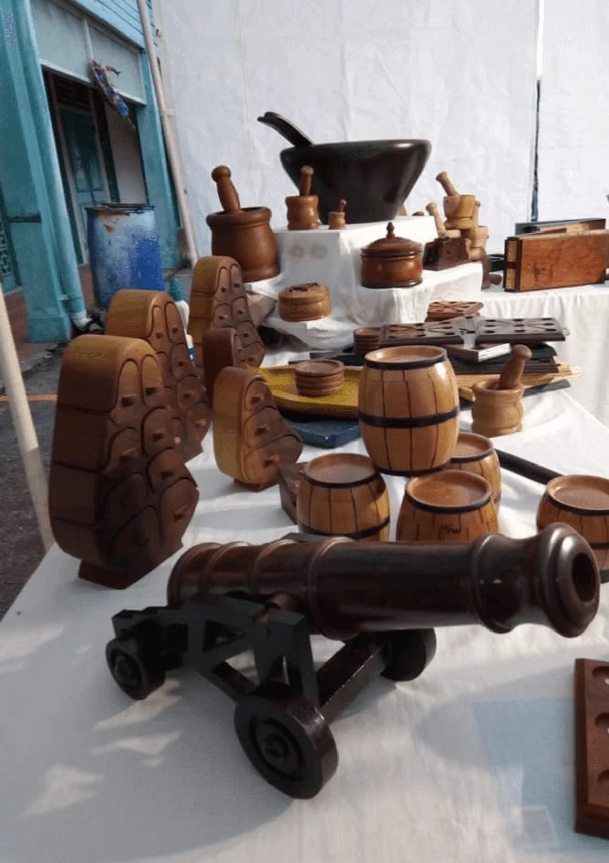 some of the best souvenirs from Barbados are made from Mahogany