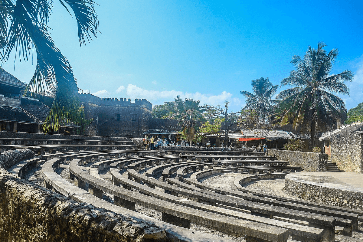 The amphitheatre at Old Fort in Zanzibar has lots of free and affordable  events and things to do 