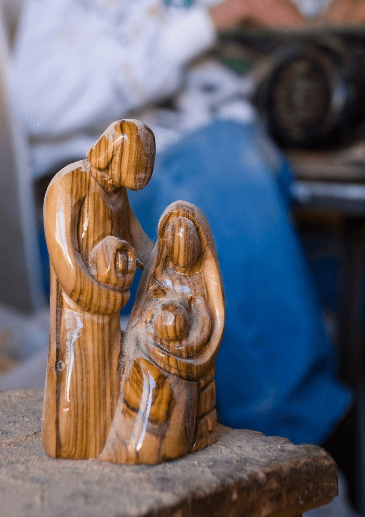 Olive wood carvings from Palestine and Israeli region