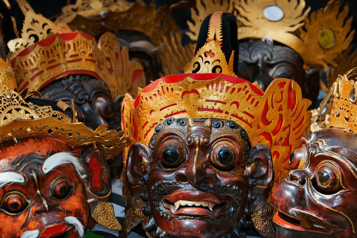 Topeng masks from Bali, Indonesia