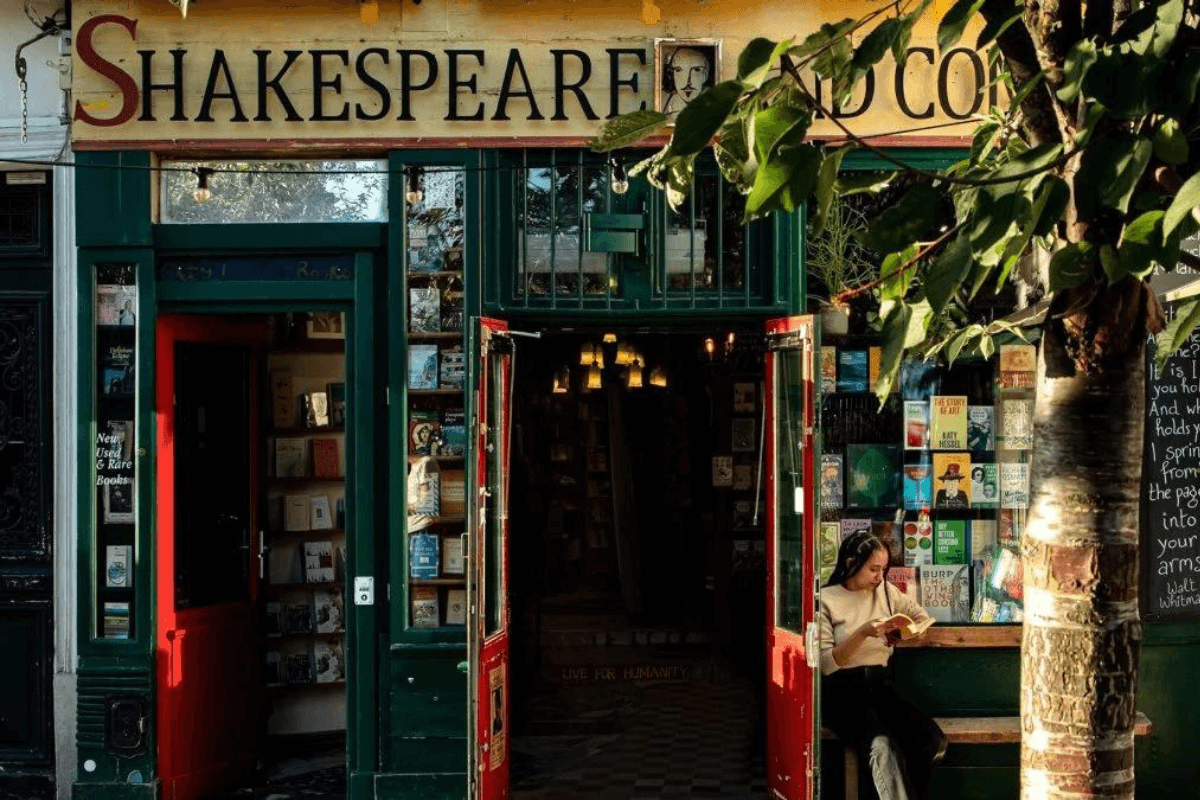 Shakespeare and Company is a bookstore in Paris with great souvenirs