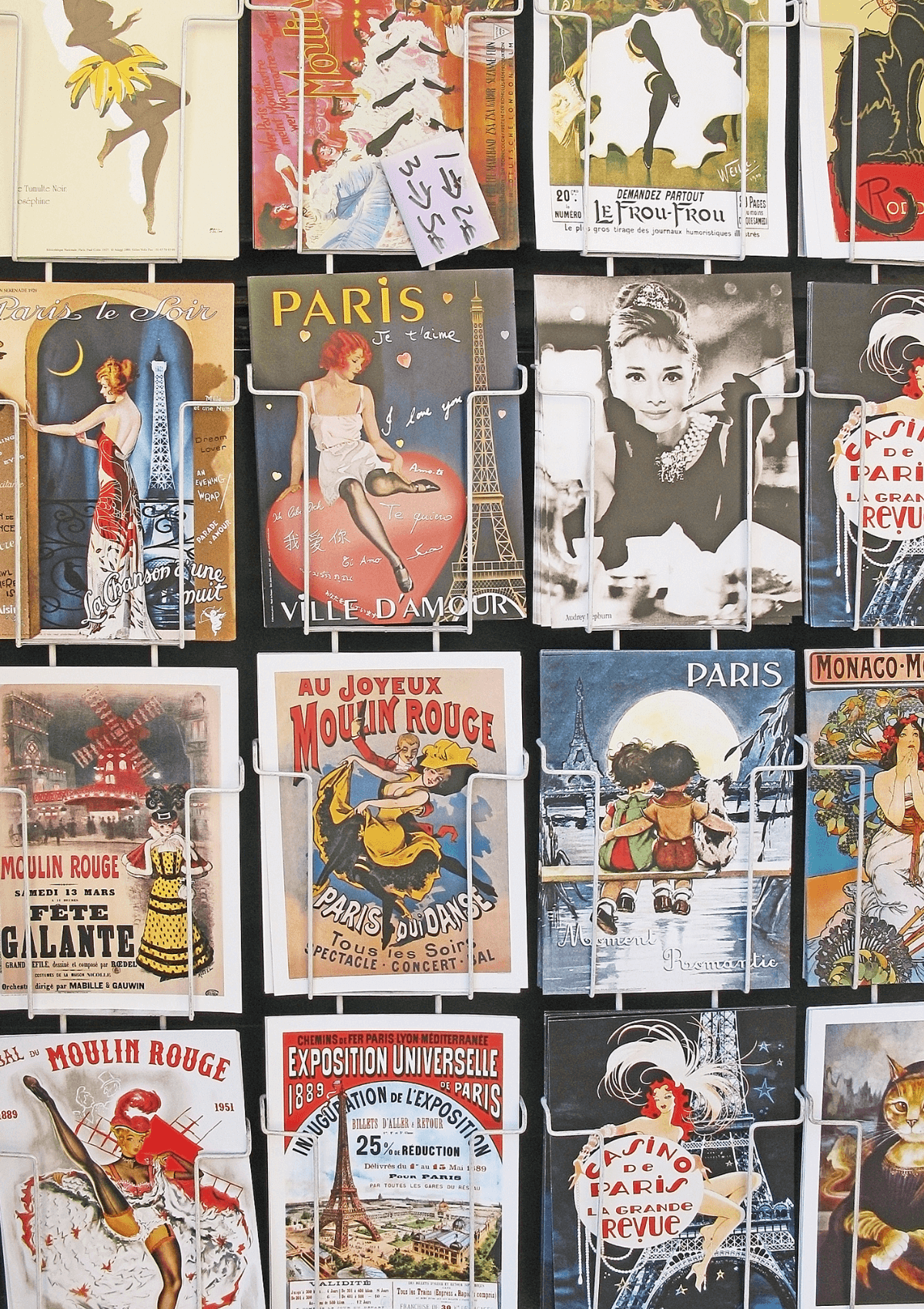 vintage posters from Paris are great keepsakes