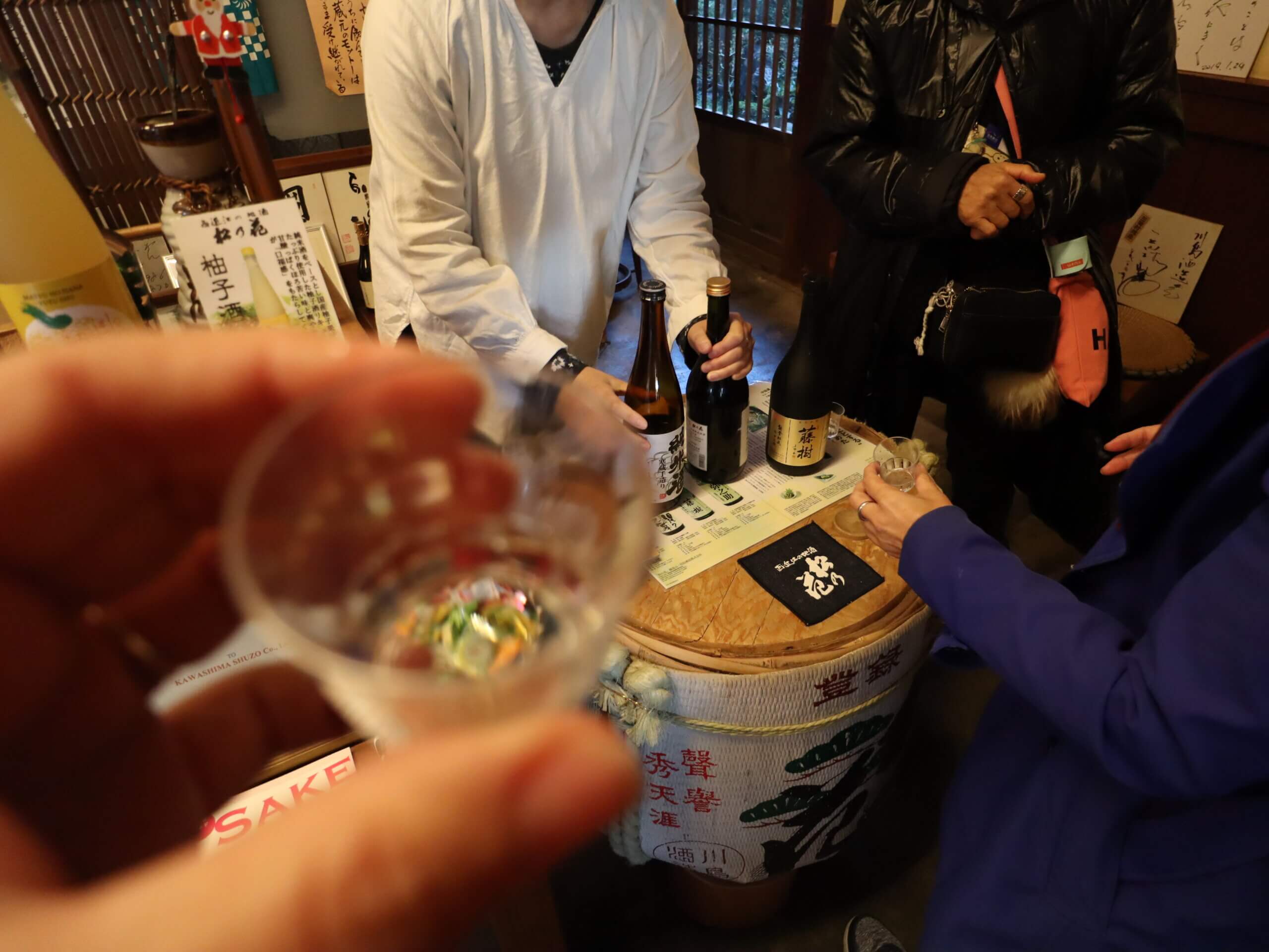 Reasons to visit Lake Biwa, Shiga include trying sake at  Kawashima Sake Brewery
