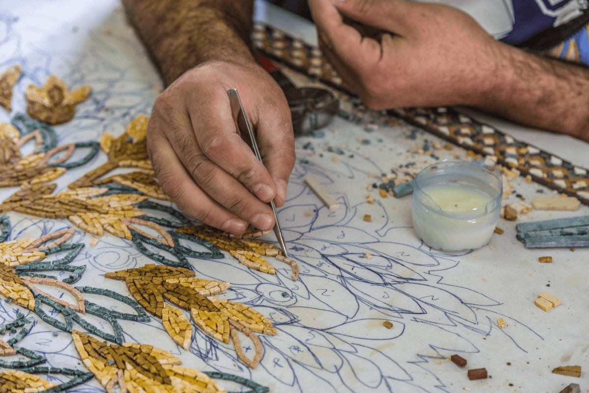 you can buy mosaic art in jordan to take back home