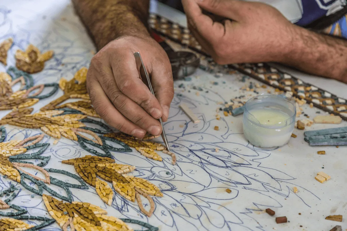 you can buy mosaic art in jordan to take back home