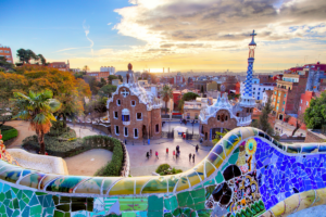 Best places to go for a weekend break in Spain Park Guell Barcelona
