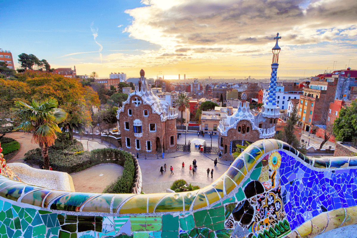  Park Guell is a must-see on a weekend break in Spain