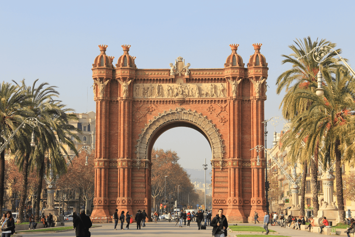 Arc de triomph Barcelona is a popular tourist attraction in Spain