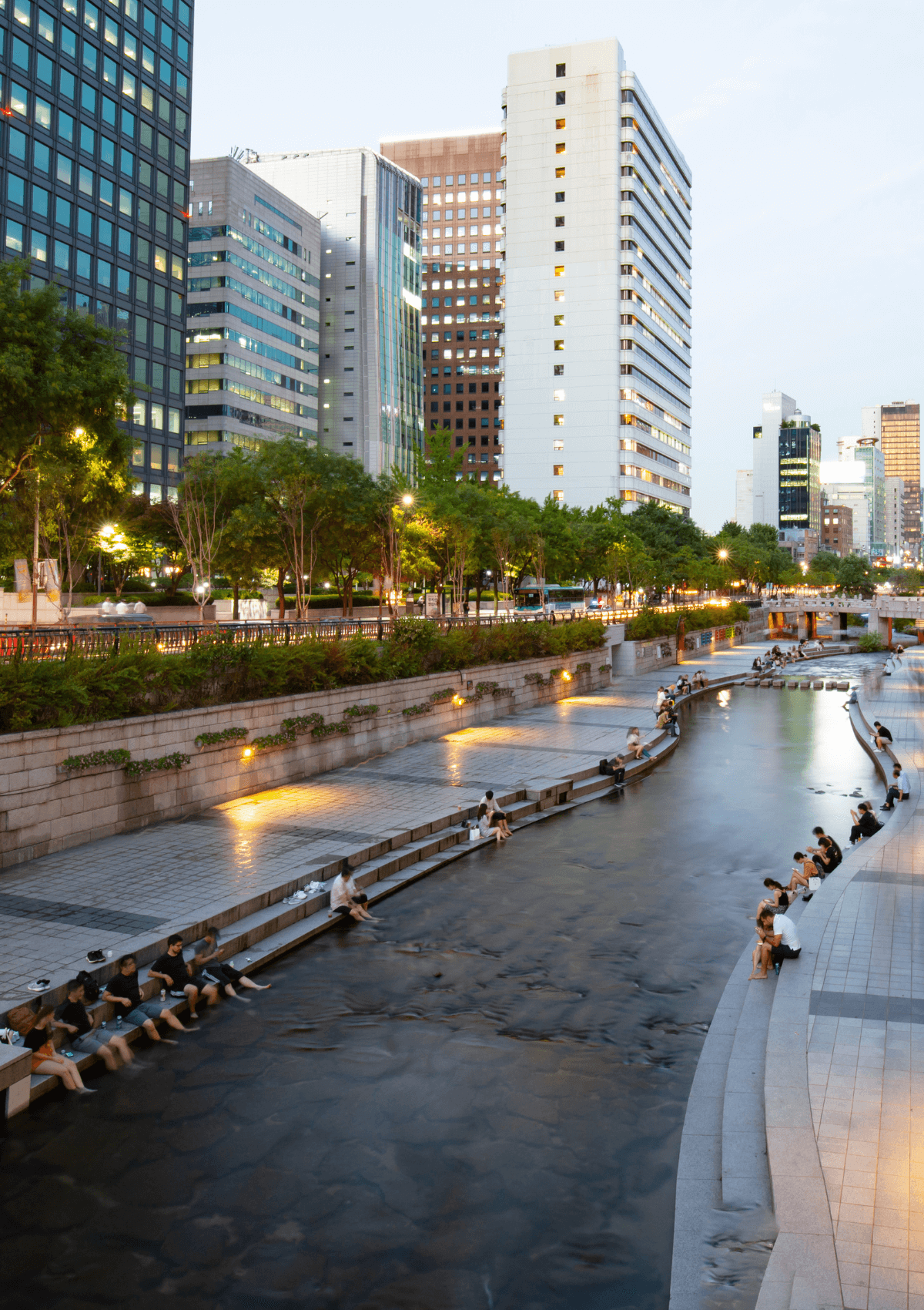 Cheonggyecheon Stream is included in a one day itinerary in Seoul