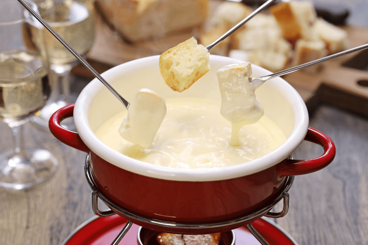 top souvenirs from Switzerland include fondue sets