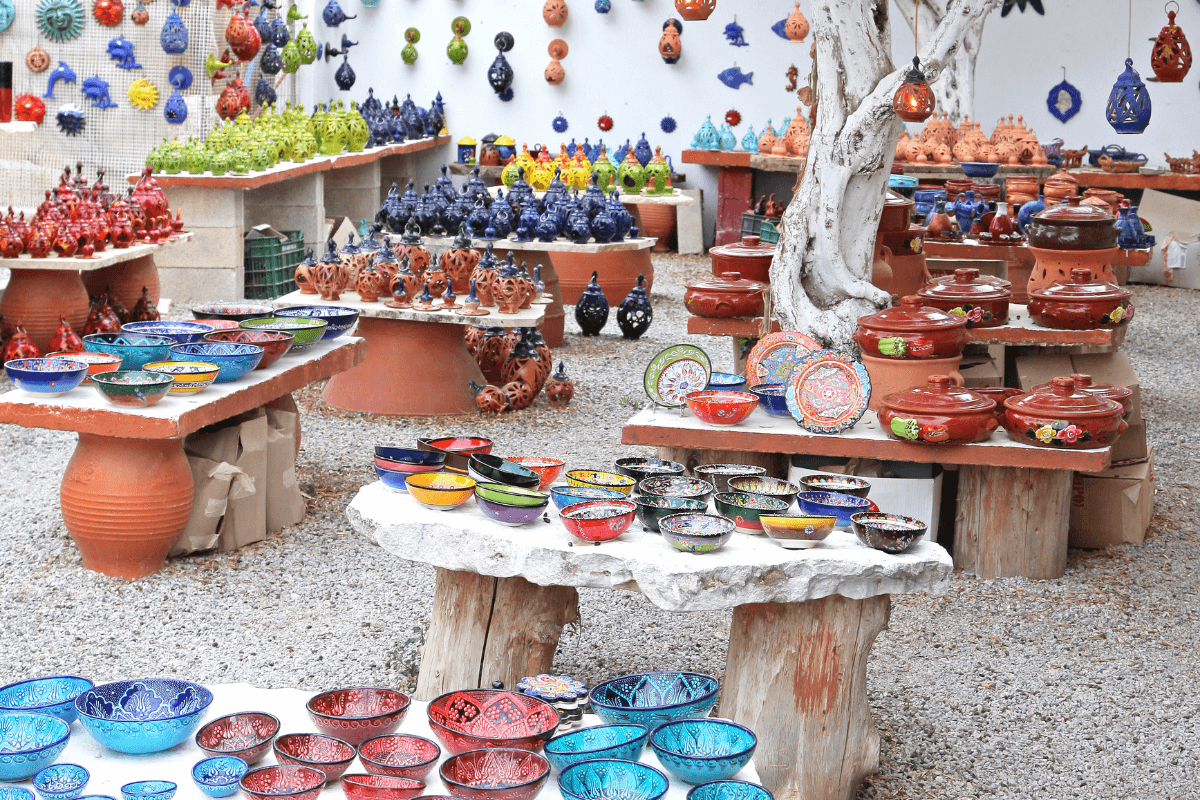 find Greek pottery on the streets of Athens