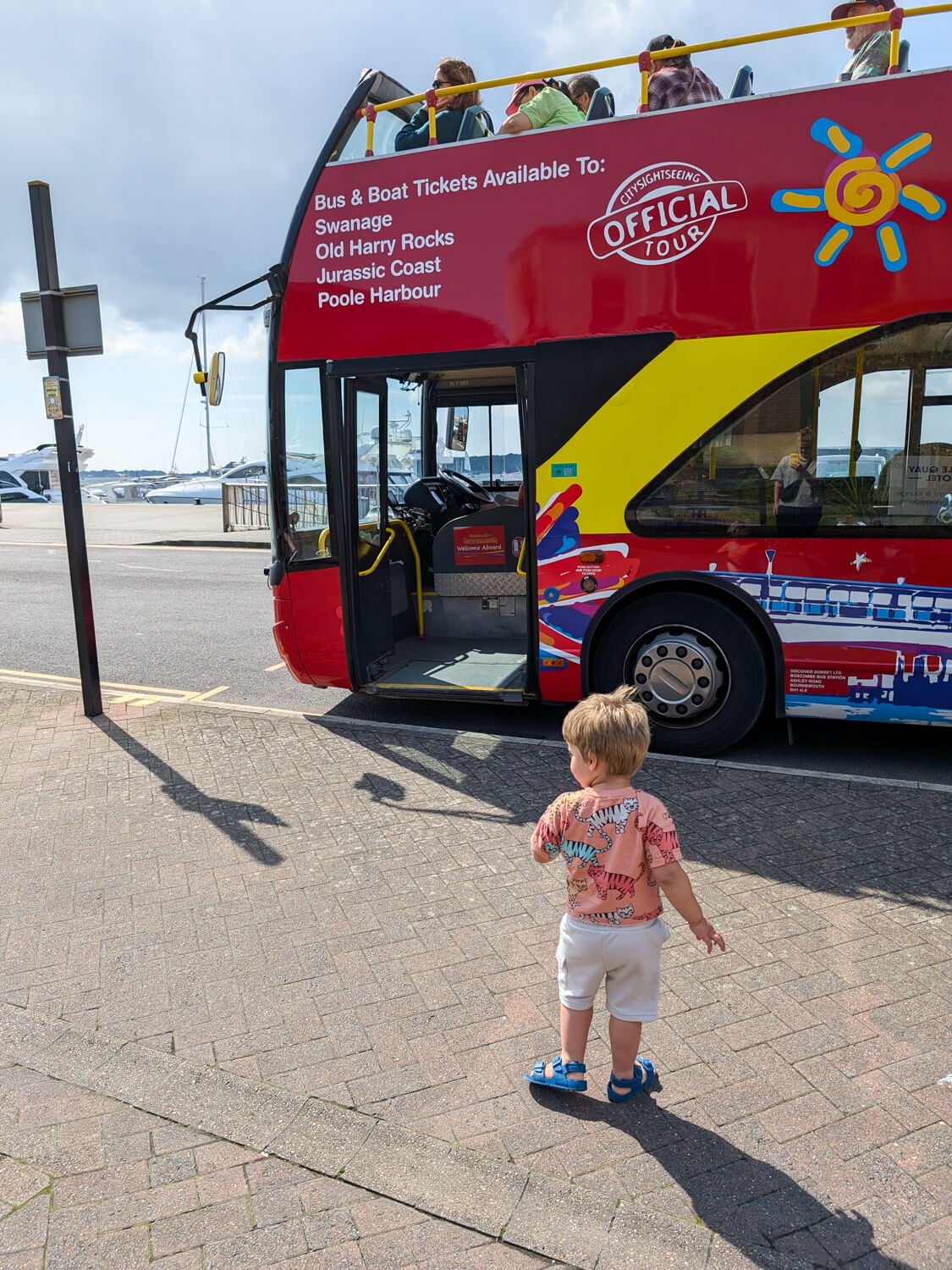 Bournemouth with a small child