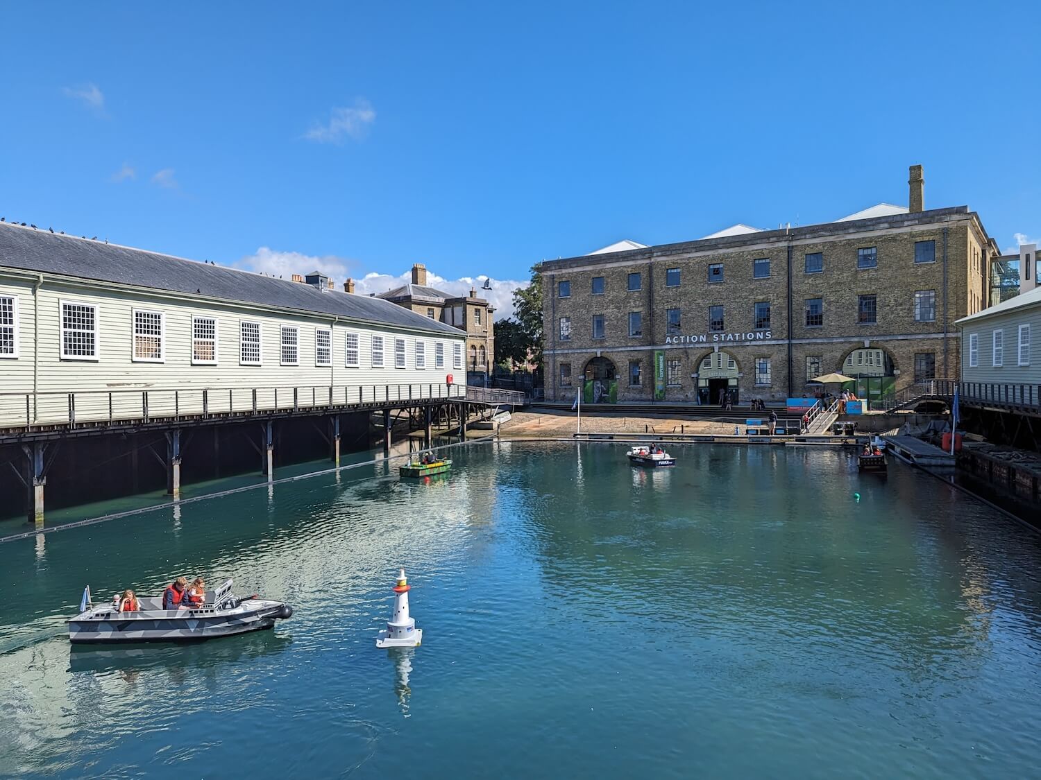 At the dockyard in Portsmouth