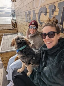 England in February at Southsea Beach