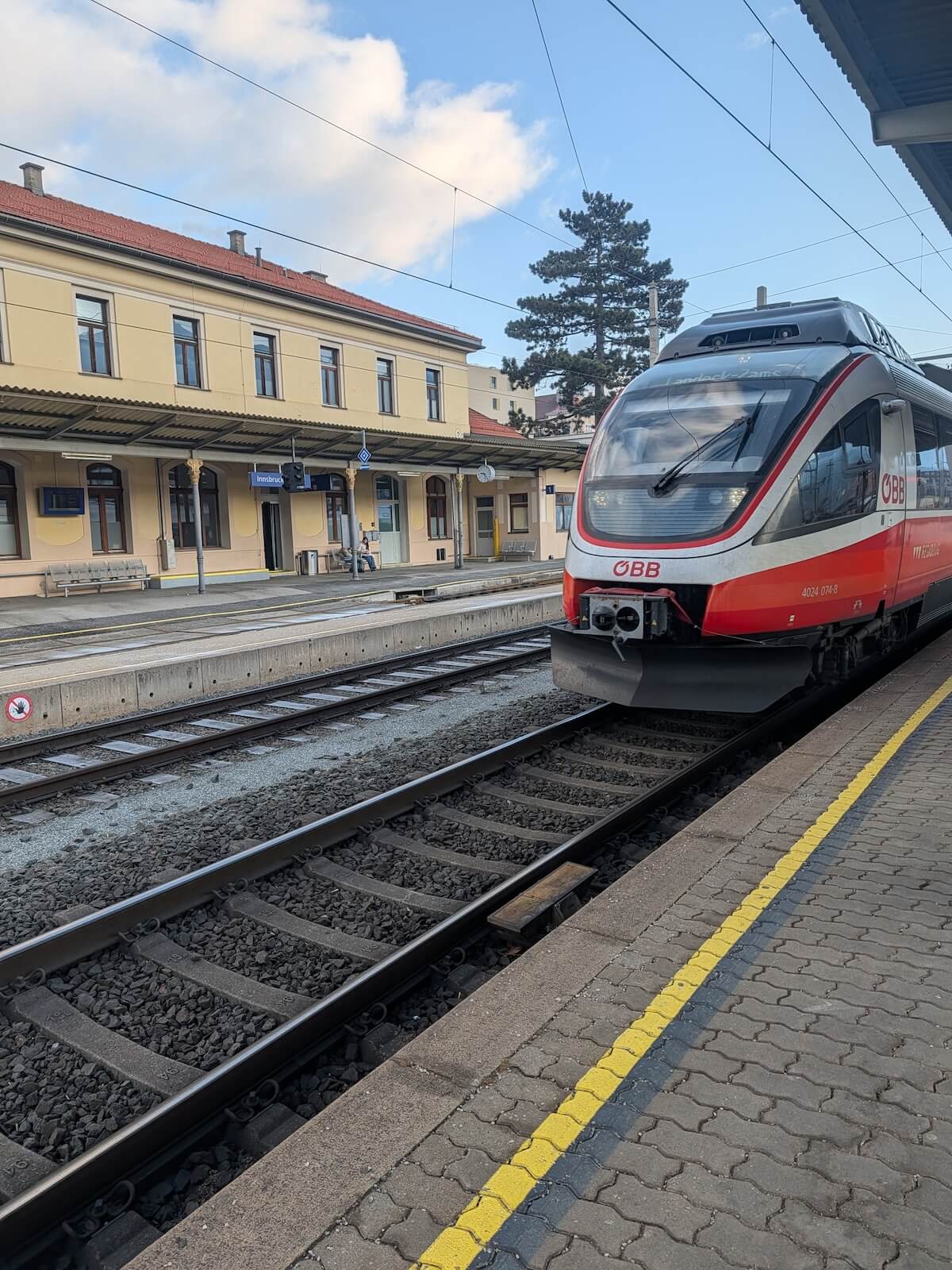 Getting the train in Austria