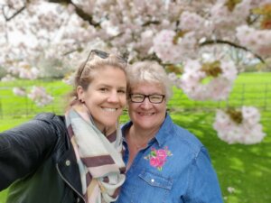 March in England cherry blossoms