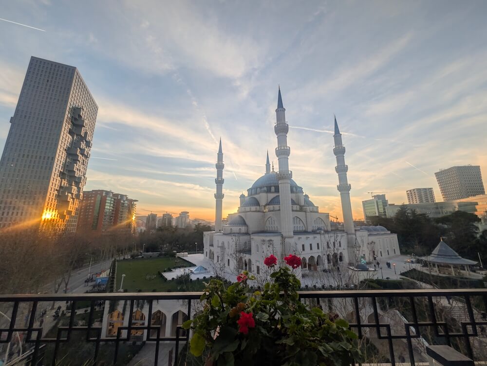 Namazgha Mosque from Monarc in Albania