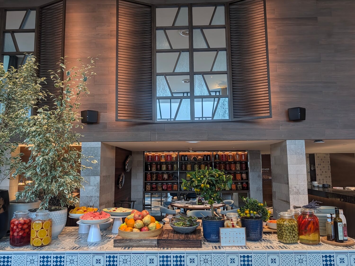 The breakfast spread at the W Algarve Hotel was amazing 