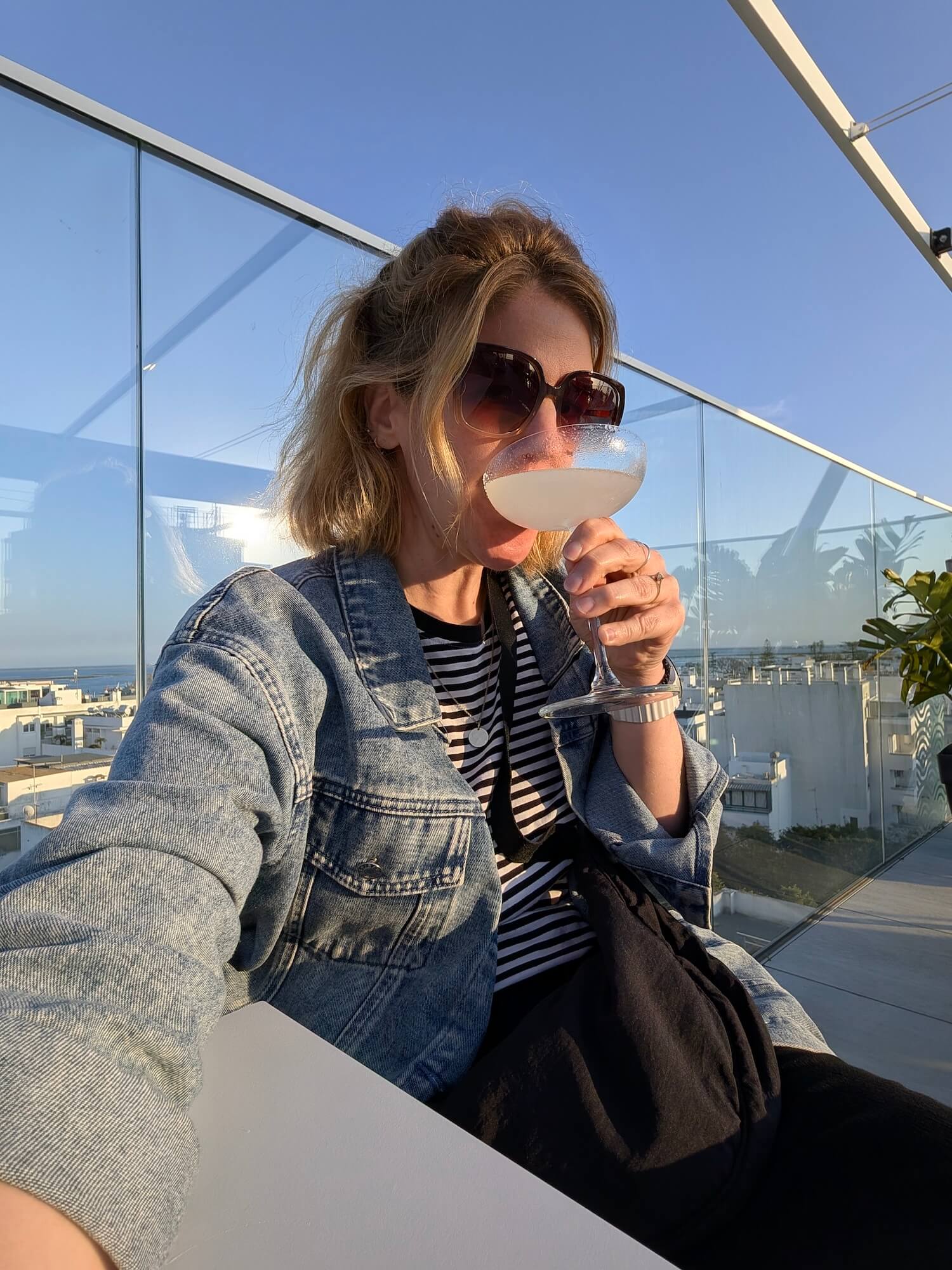 Rooftop margaritas at Pure Formosa Concept Hotel