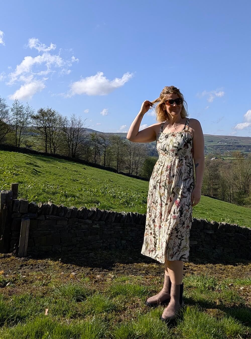 Flowery dress festival