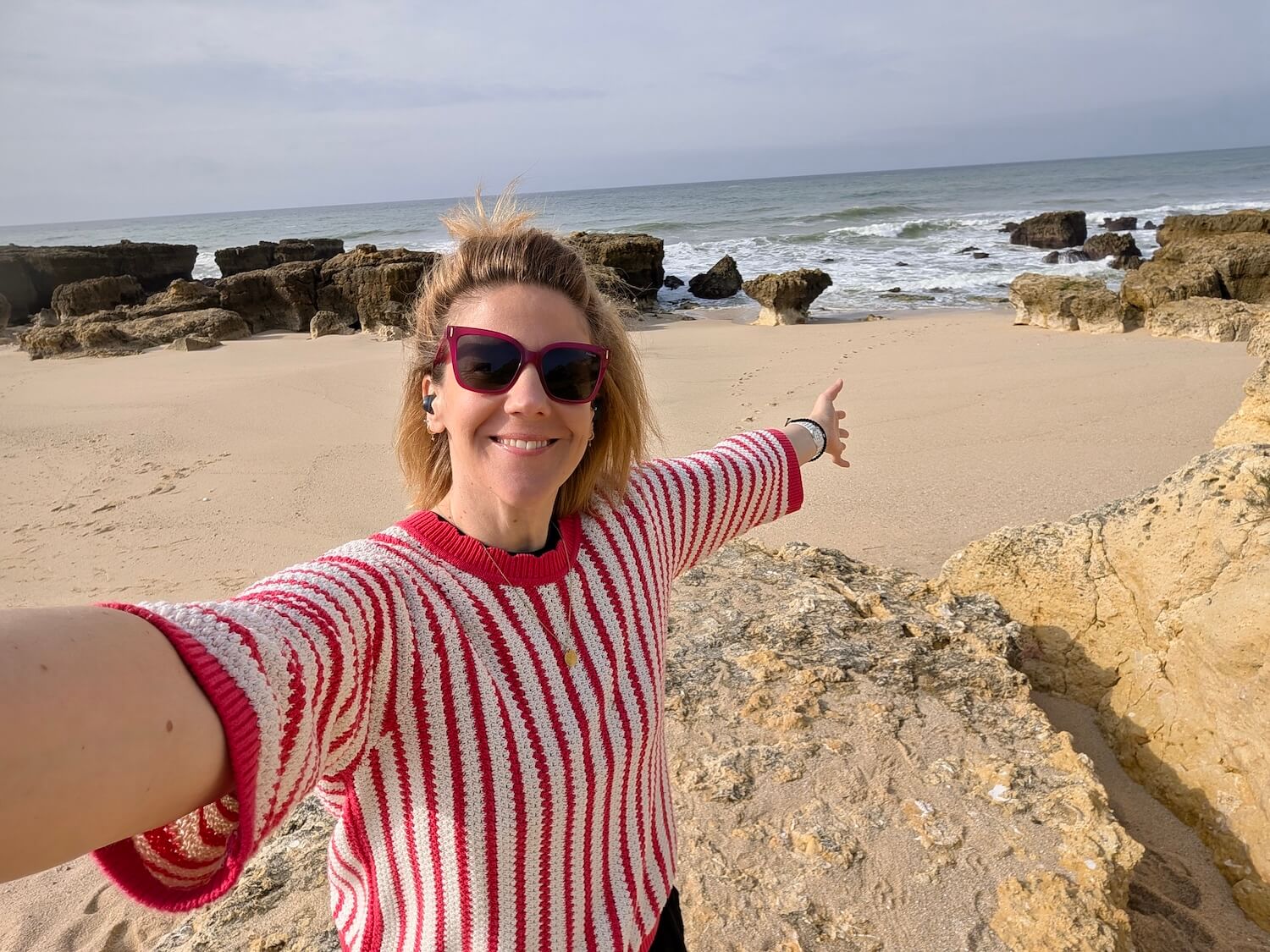 Evaristo Beach by the W Algarve Hotel in Albufeira 