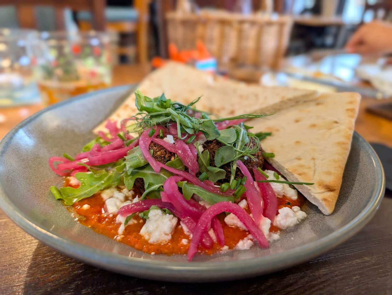 Falafel en The Woodmans Arms