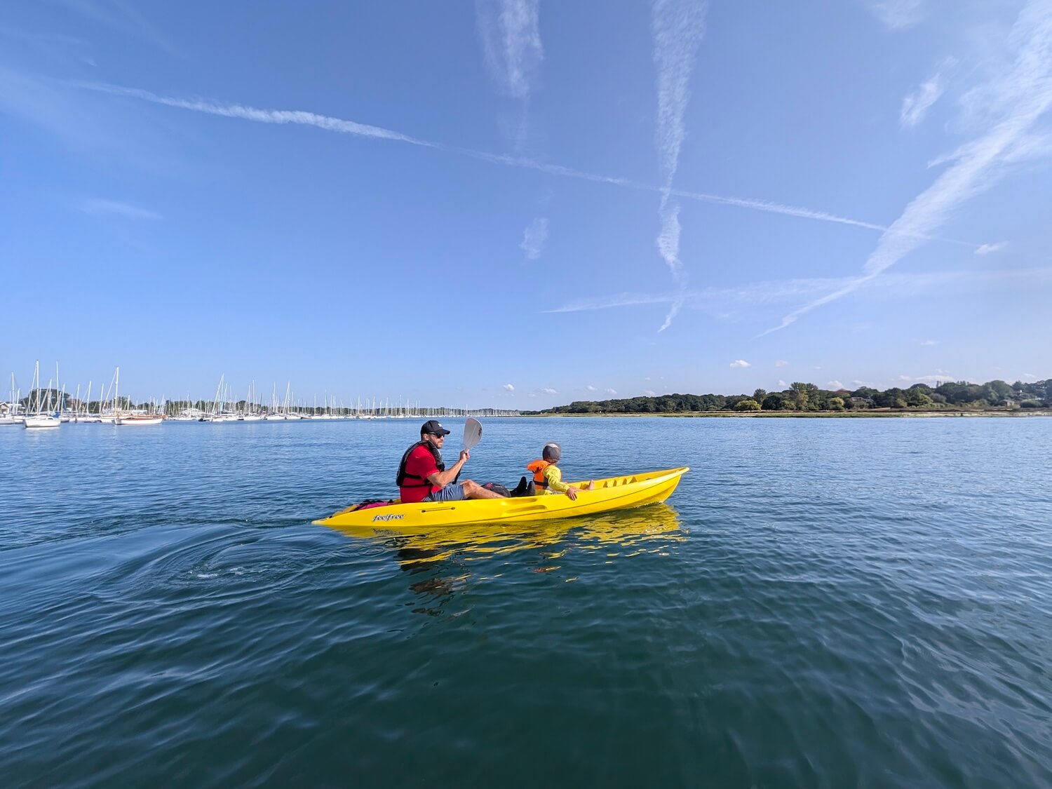 My son on the Yak Shack kayak