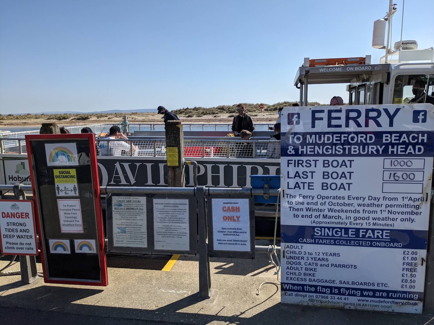 Get the ferry to Mudeford for a day out